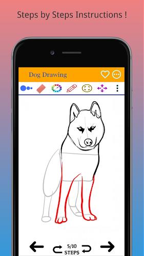 How to Draw Dog Step by Step ကိုဖန်သားပြင်1