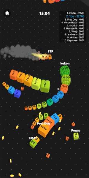 Snake Cube Arena: Merge 2048應用截圖第2張