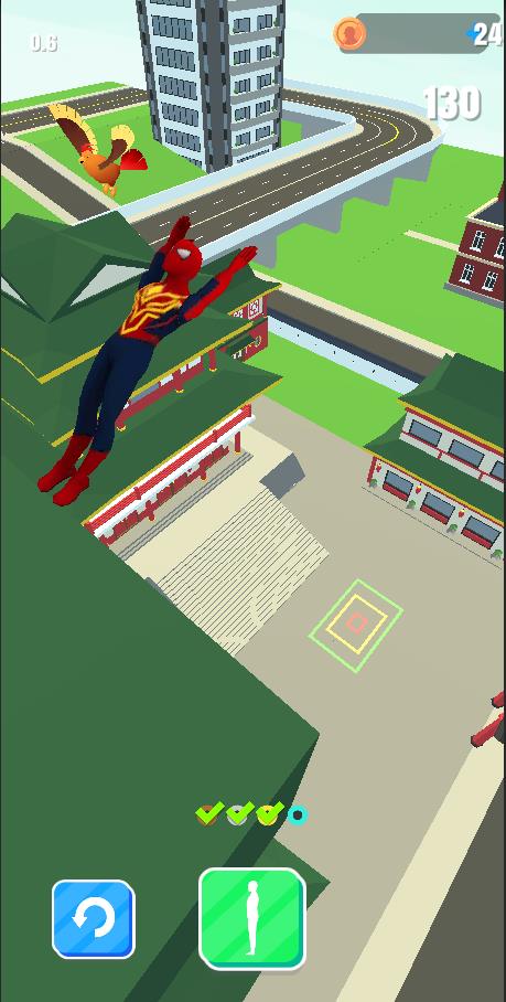 Superhero Flip Jump: Sky Fly Captura de pantalla 2