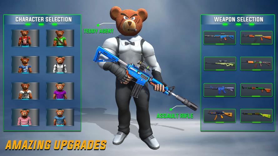 Teddy Bear Gun Shooting Game屏幕截圖2