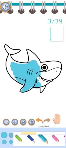 Baby Shark Coloring Book स्क्रीनशॉट 0