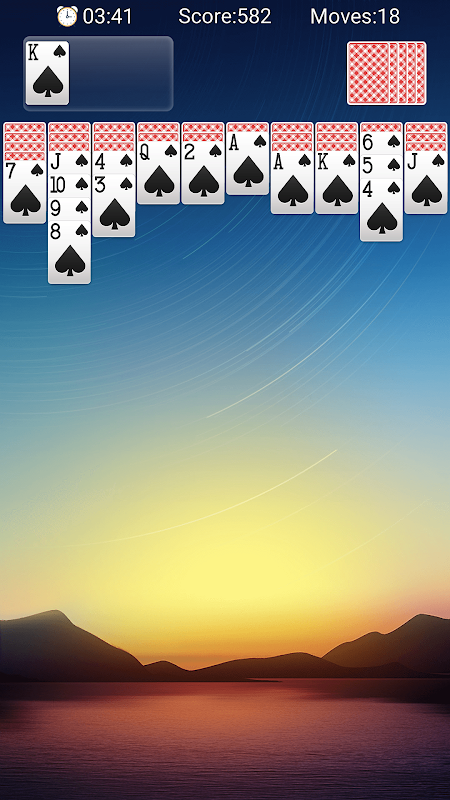 Spider Solitaire Classic Gameスクリーンショット1
