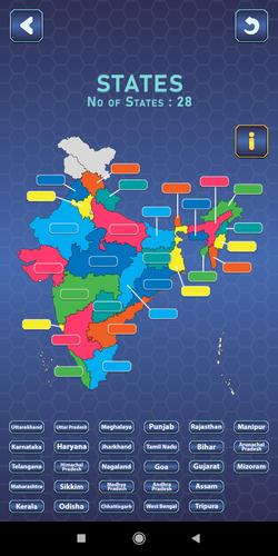 India Mapper-(India Map Game)屏幕截圖3