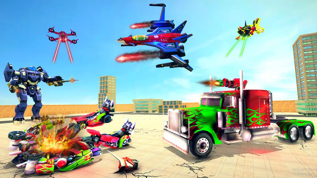 Truck Robot Transform Game屏幕截圖2