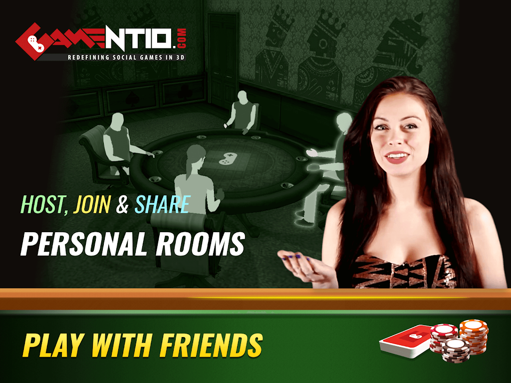 Gamentio 3D: Poker Teenpatti R屏幕截圖2
