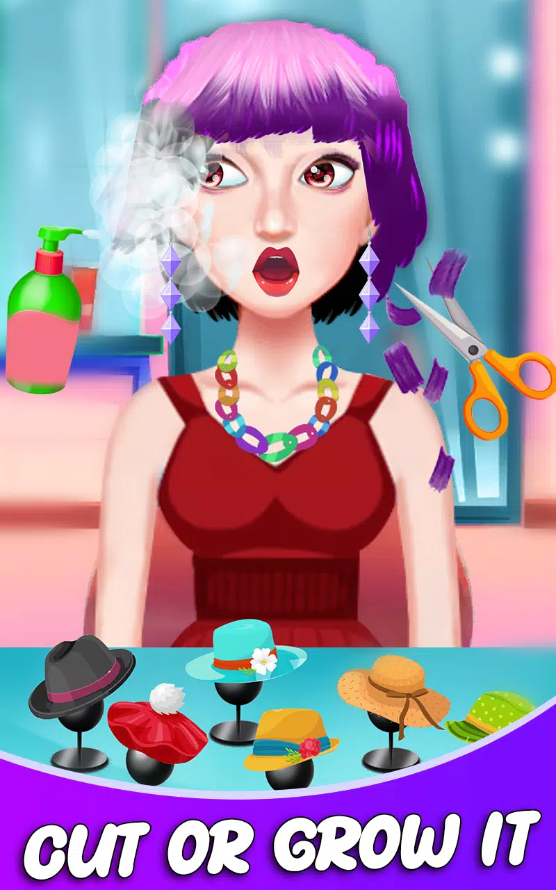 Fashion Girls Hair Salon Games экрана 2