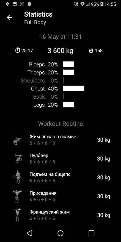 Barbell Home Workout ảnh chụp màn hình 0