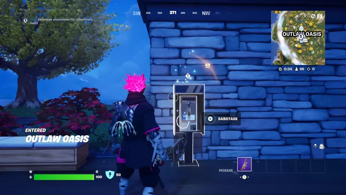 โทรศัพท์สาธารณะใน Fortnite