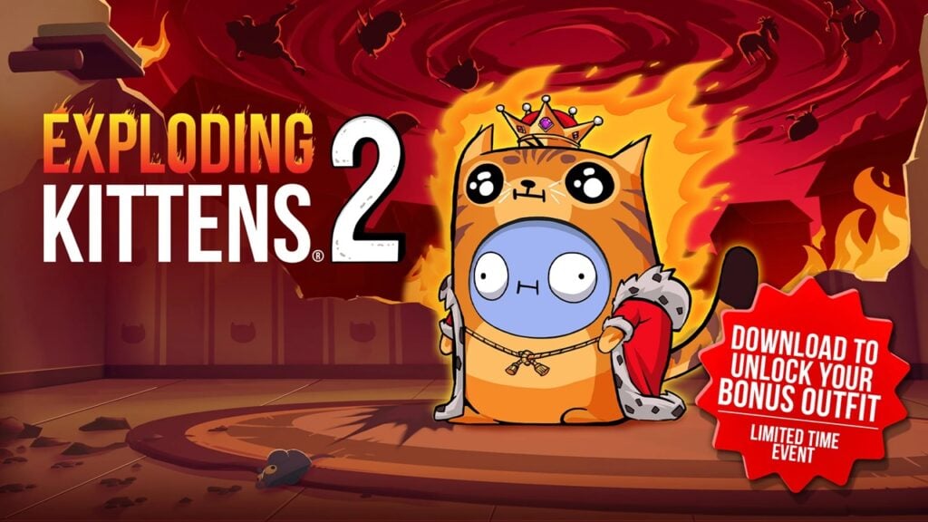 È Russian Roulette Ma con carte e gatti! Exploding Kittens 2 gocce oggi