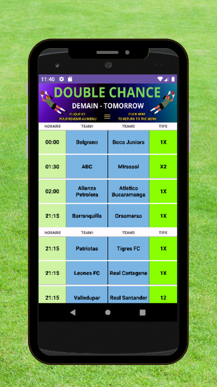 Screenshot Football Double Chance 1