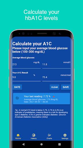 A1C 計算器 - 血糖追踪應用屏幕截圖0