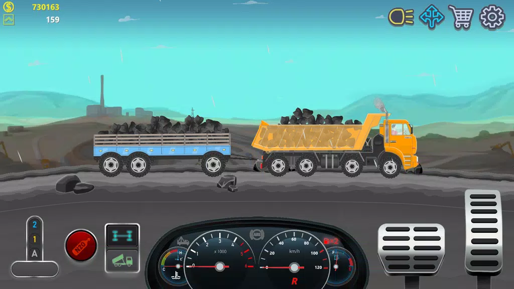 Trucker Real Wheels: Simulator स्क्रीनशॉट 2