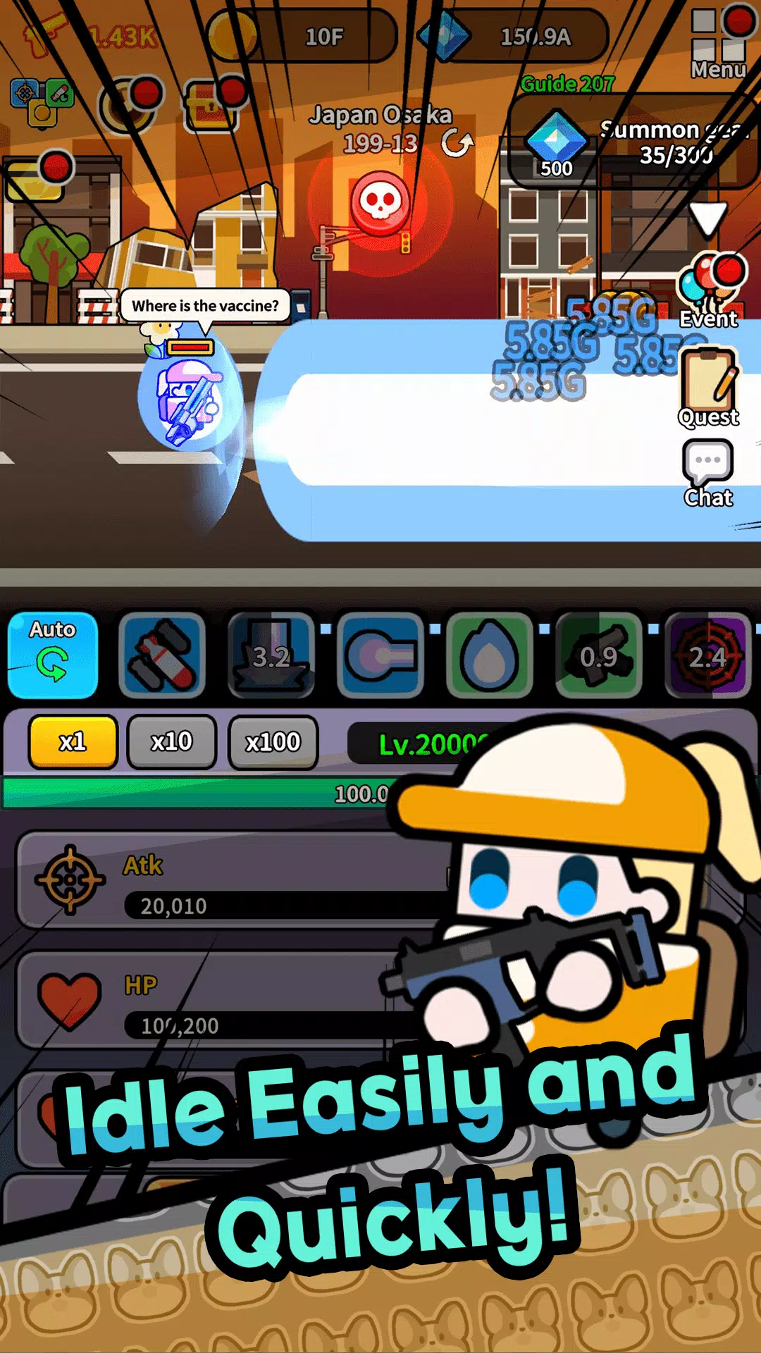 Legend Z Hunter : Idle RPG War ကိုဖန်သားပြင်2