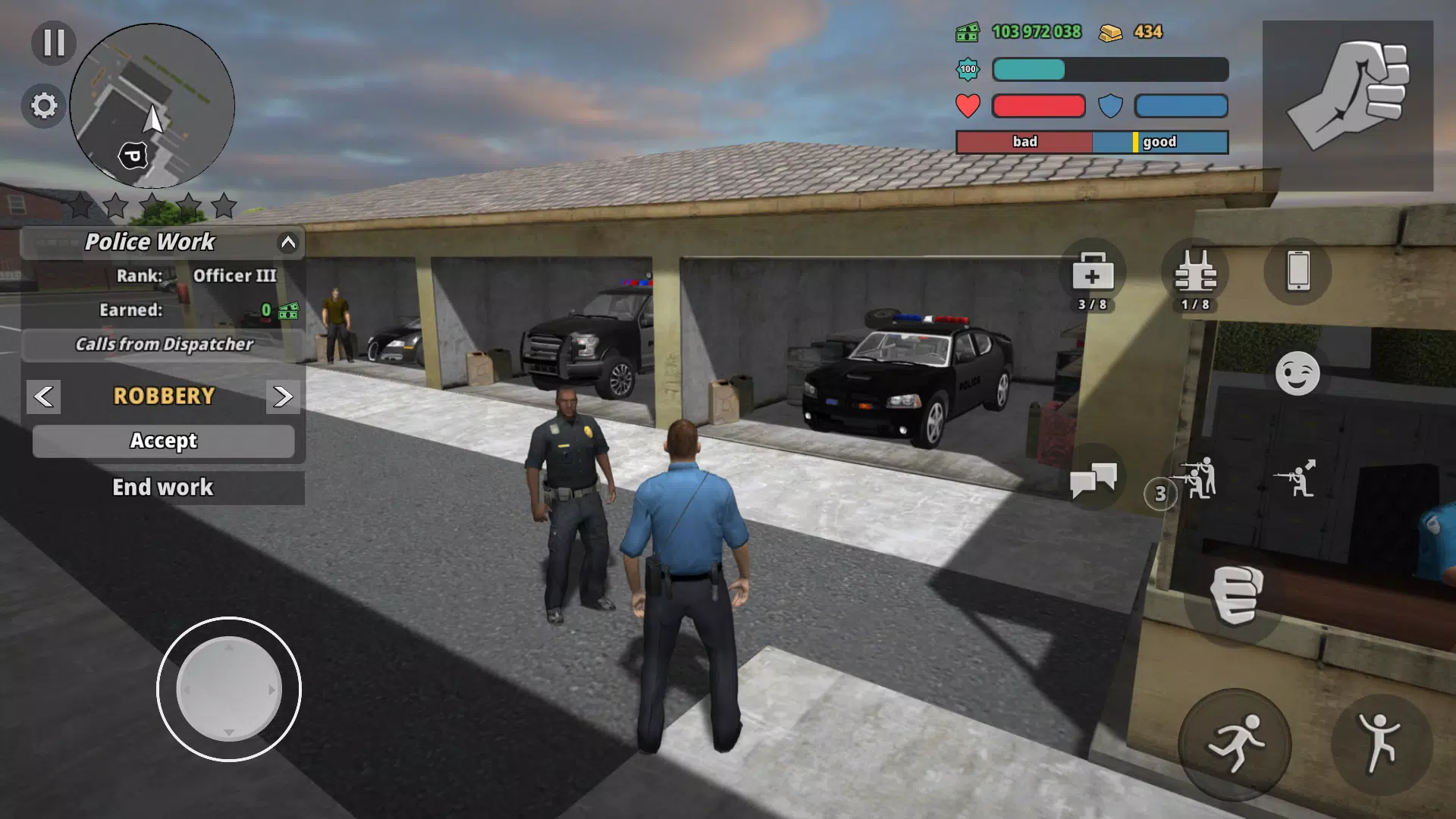 Police Cop Simulator. Gang War captura de pantalla 2