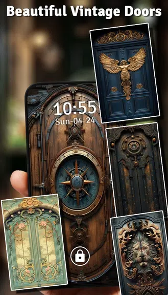 Vintage Door Lock Screen ကိုဖန်သားပြင်2