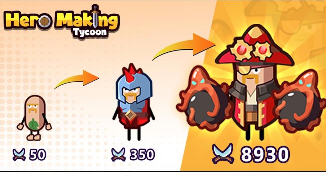 ภาพหน้าจอ Hero Making Tycoon Mod 1