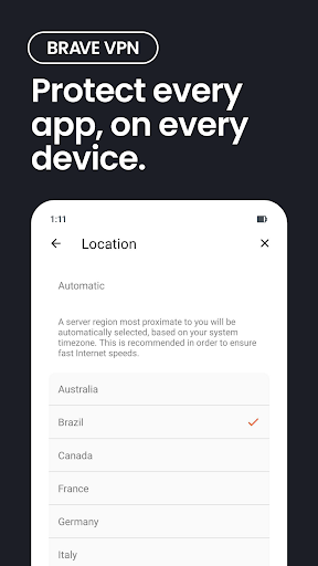 Navegador web privado Brave captura de pantalla 2