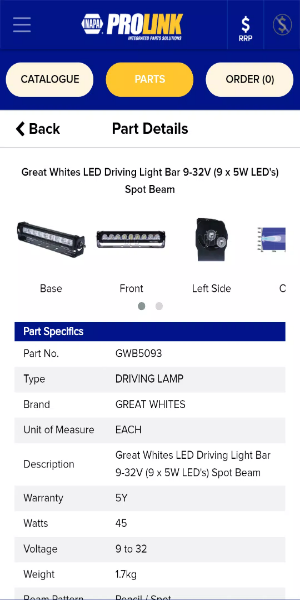 NAPA PROLink Mobile screenshot 2