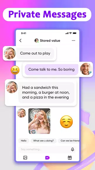 ภาพหน้าจอ MatchU-Live, Meet People, Chat 2