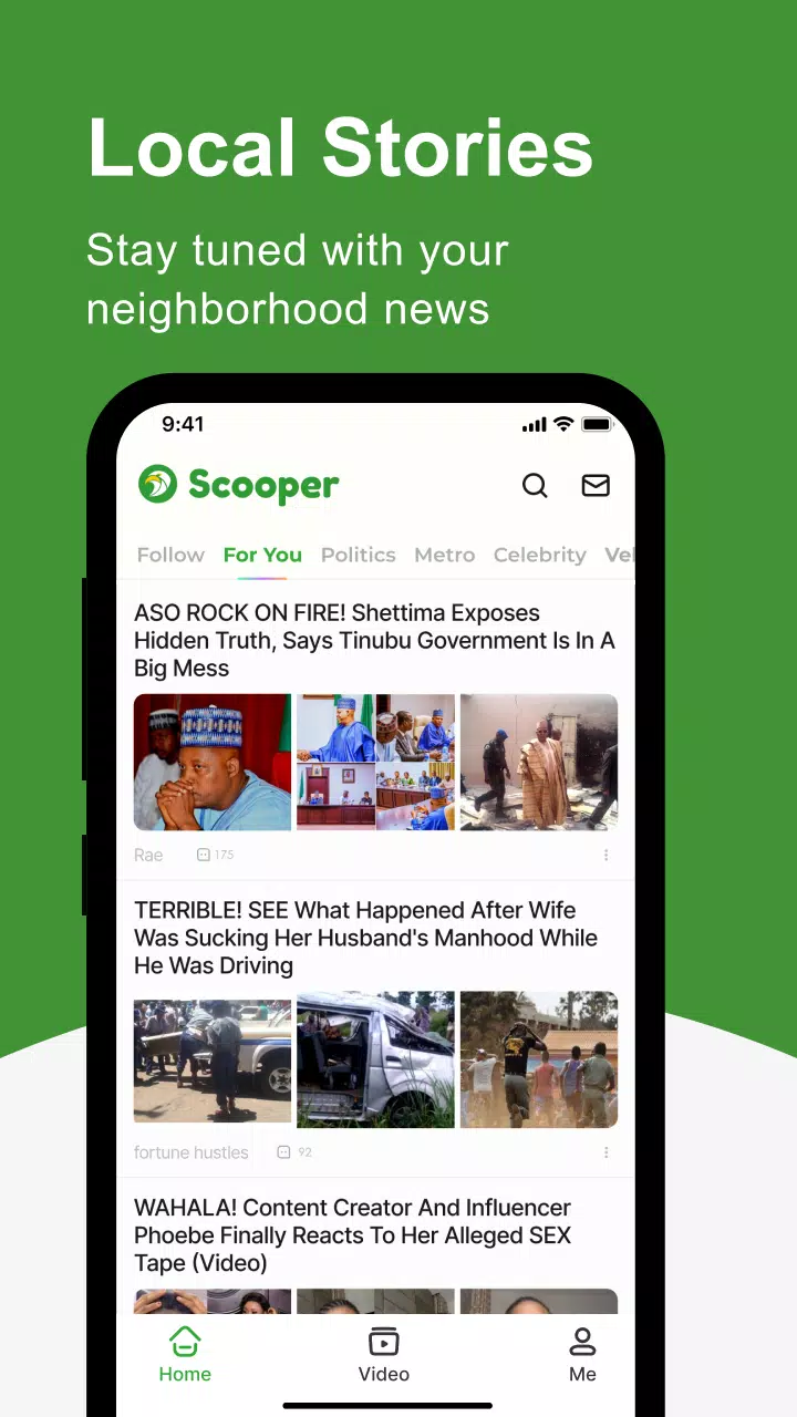 Scooper News: News Around You स्क्रीनशॉट 0