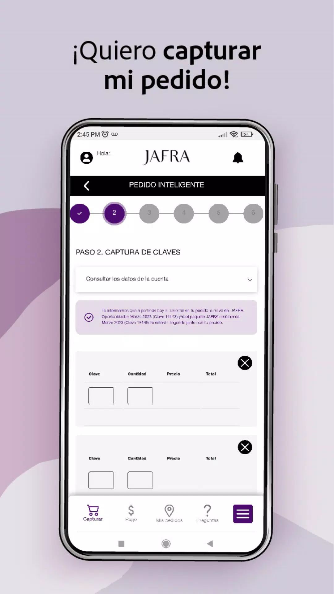 ภาพหน้าจอ Consultor JAFRA 2