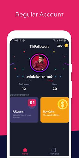 TikFollowers - Get Free Tiktok Followers and Likes экрана 2