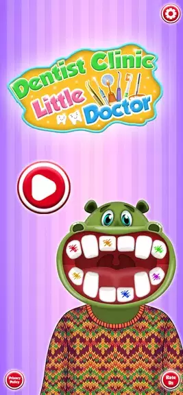 Hippo's Doctor : Dentist Games Ekran Görüntüsü 2