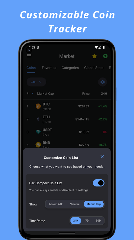 Screenshot Crypto Hub Coin Stats Tracker 2