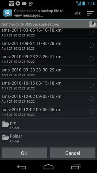 SMS Backup and Restore ภาพหน้าจอ 2