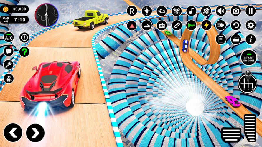 Car Stunt Races 3D: Mega Ramps captura de pantalla 2