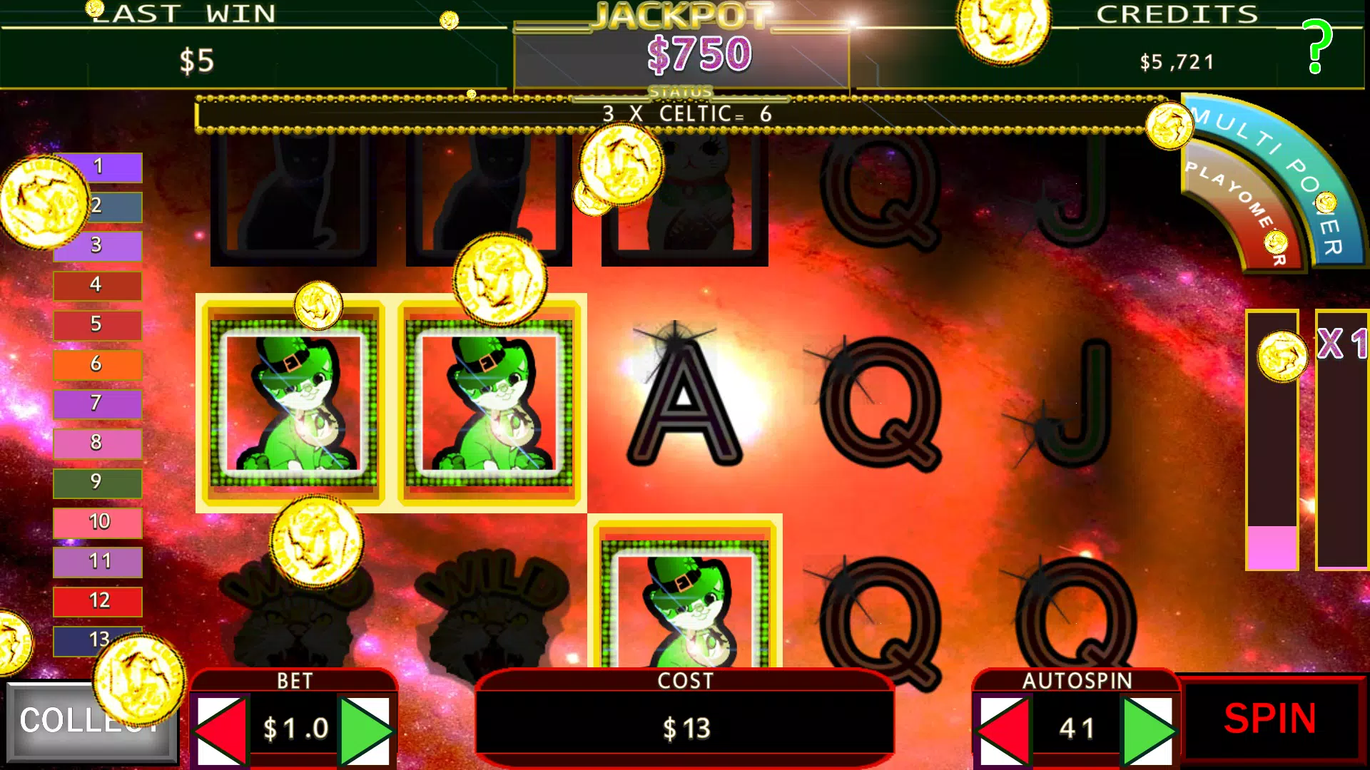 Schermata Lucky Beckoning Kitty Fruit Machine 2