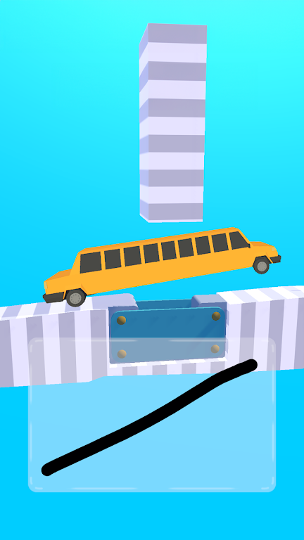 Car Climber: Draw Bridge 3D 스크린샷 0