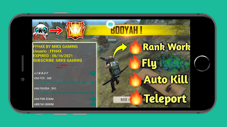 ภาพหน้าจอ ffh4x mod menu for f fire 0