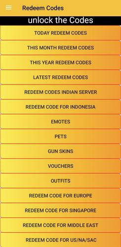 Redeem Codes captura de pantalla 0