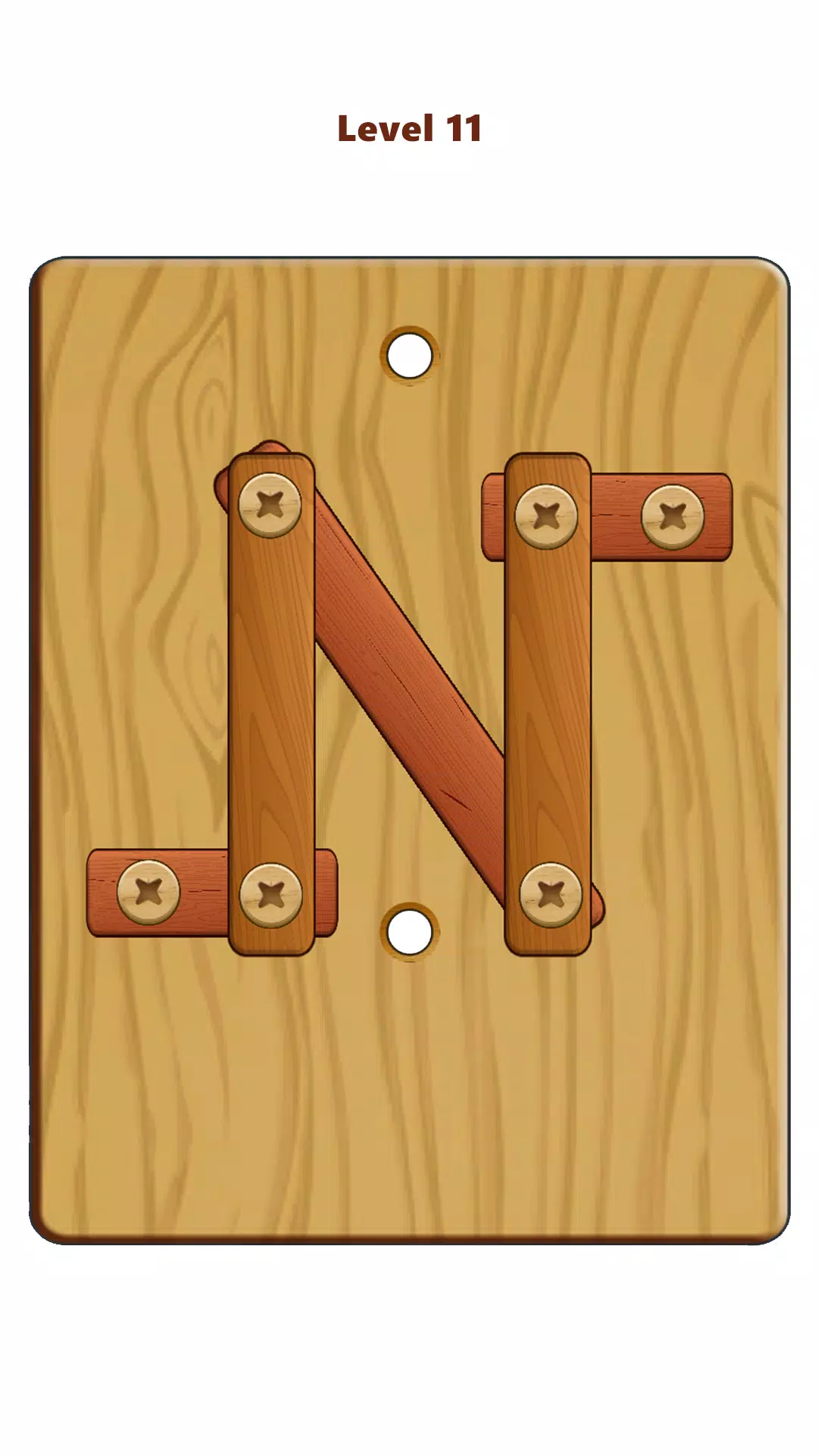 Wood Nuts & Bolts Puzzle स्क्रीनशॉट 0