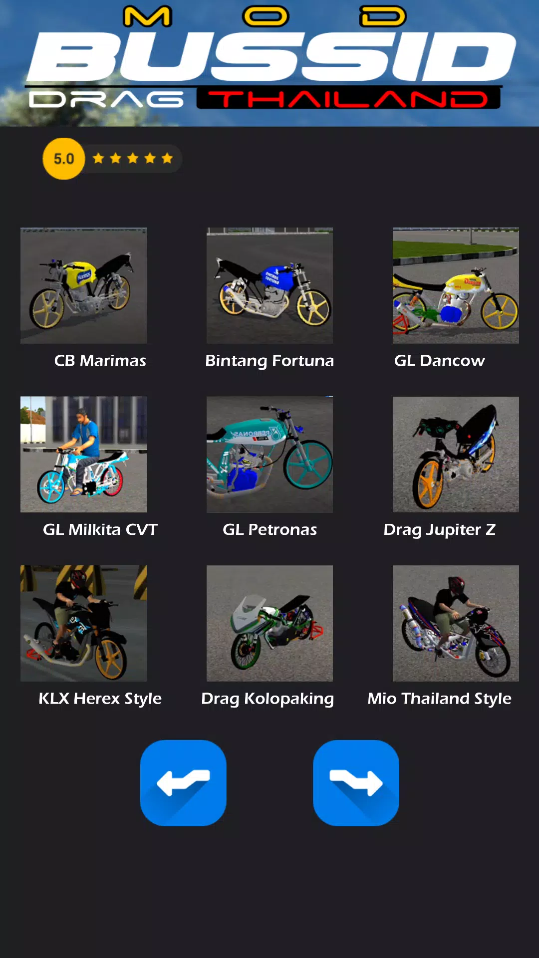 Mod Bussid Drag Thailand captura de pantalla 2