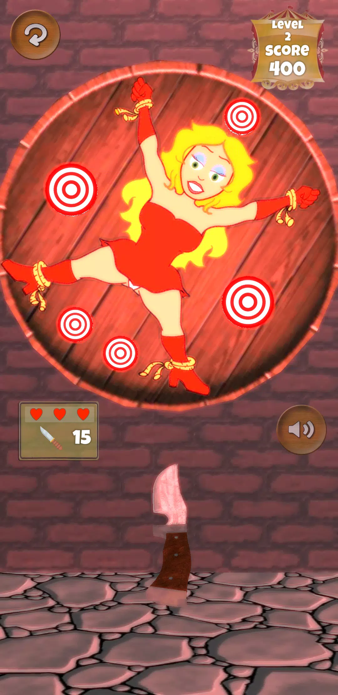 Classic Knife Throwing Game ảnh chụp màn hình 3