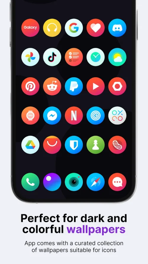 Hera Icon Pack: Circle Icons Capture d'écran 1