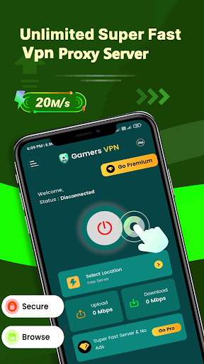 Gamers VPN: Low Ping Gaming屏幕截圖2