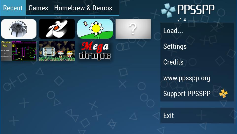 PPSSPP экрана 0