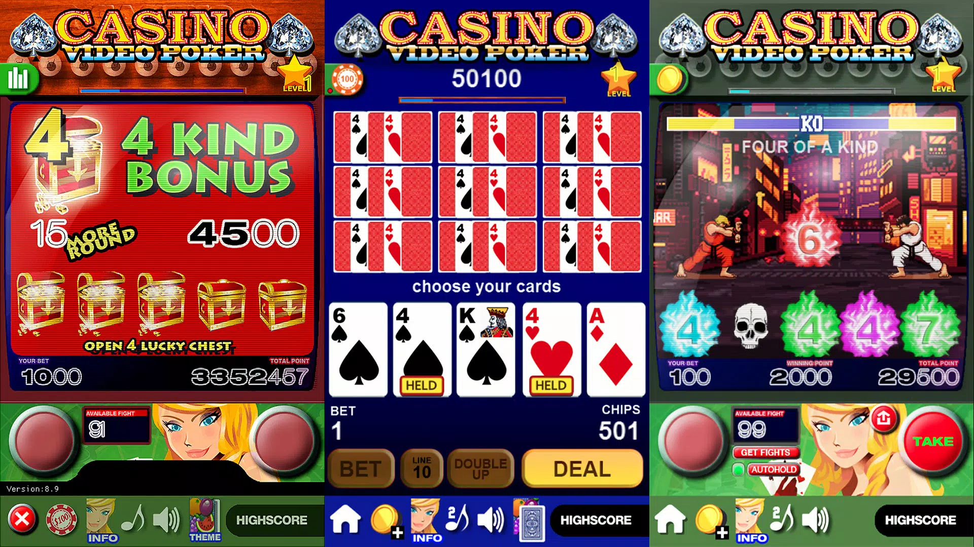 Casino Video Poker屏幕截圖1