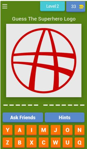 Superhero Logo Quizスクリーンショット2