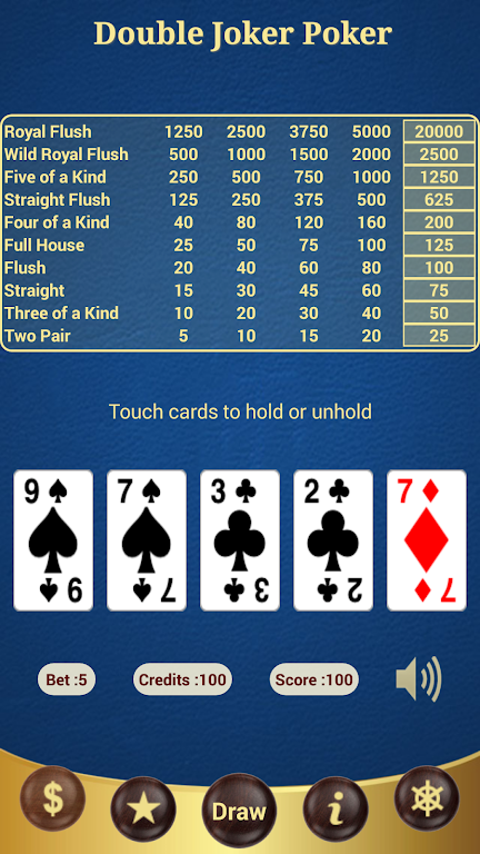 Double Joker Poker应用截图第0张