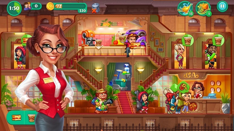 Screenshot Grand Hotel Mania: Hotel jogo 2