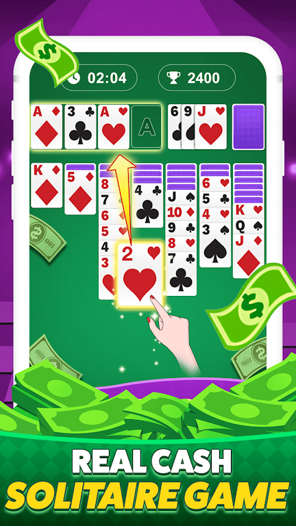 Solitaire Clash-Win Cash屏幕截圖0
