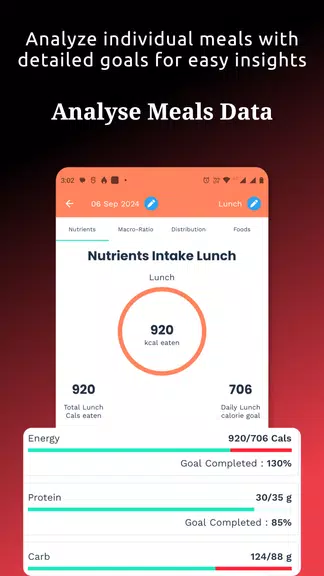 Food Tracker & Calorie Counter Ảnh chụp màn hình 1