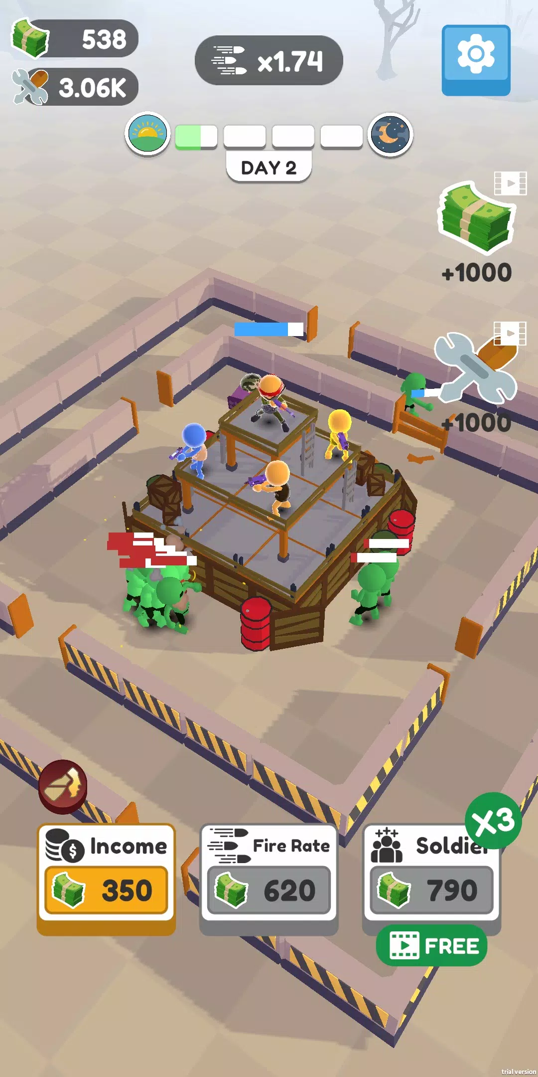 Screenshot Defend City Merge Shoot Idle 2