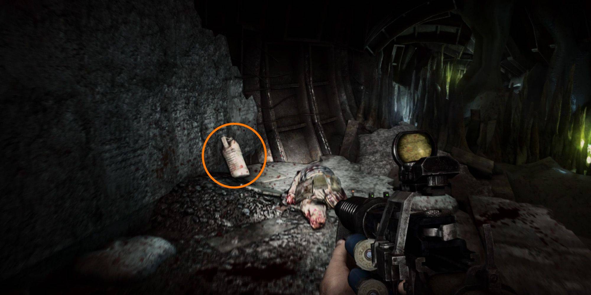 Locating the explosive device in Metro 2033