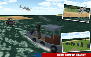 Police Boat Shooting Games 3D экрана 1