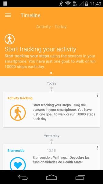 Withings Health Mate Screenshot 3